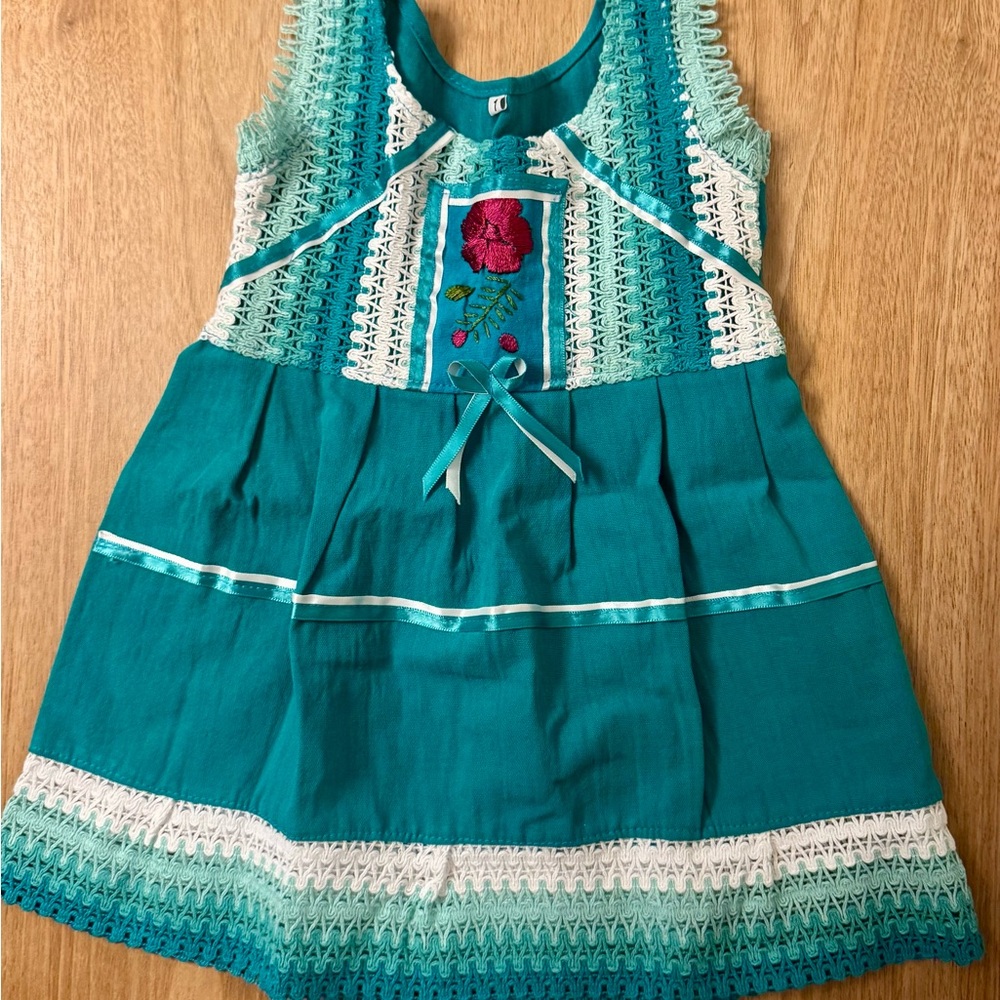 Teal and Blue Sundress